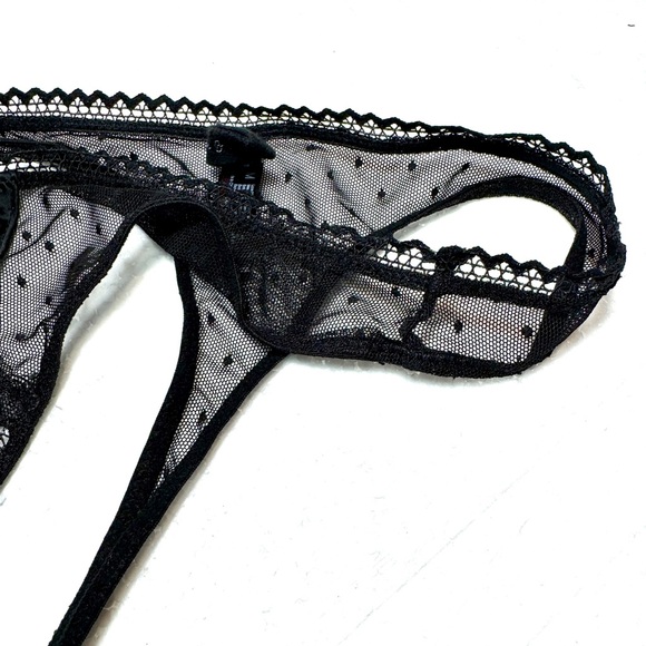 Chic Black Lace Sheer Panty Thistle&Spare - Picture 4 of 6